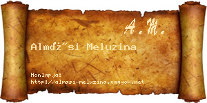 Almási Meluzina névjegykártya
